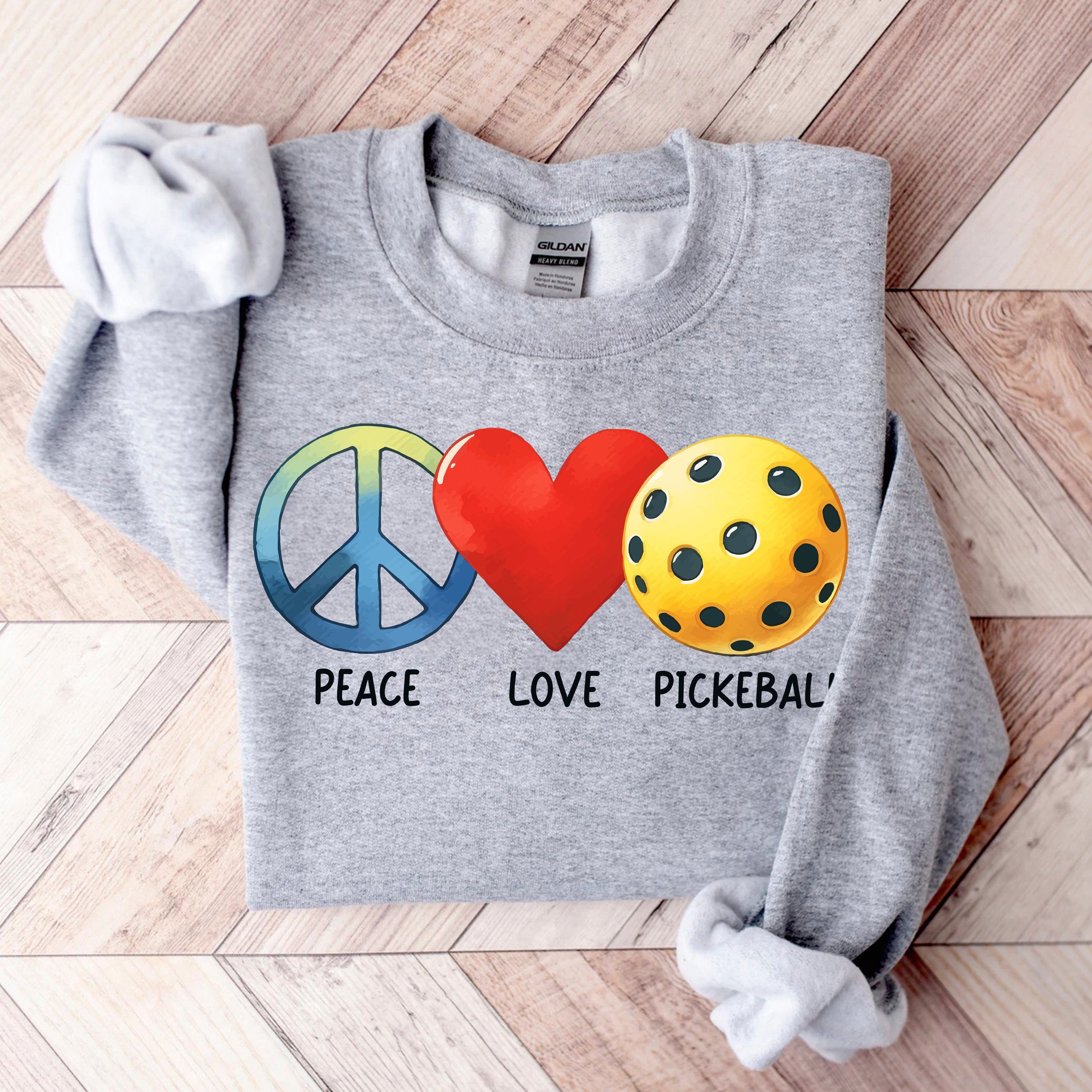 Peace Love Pickleball Sweatshirt