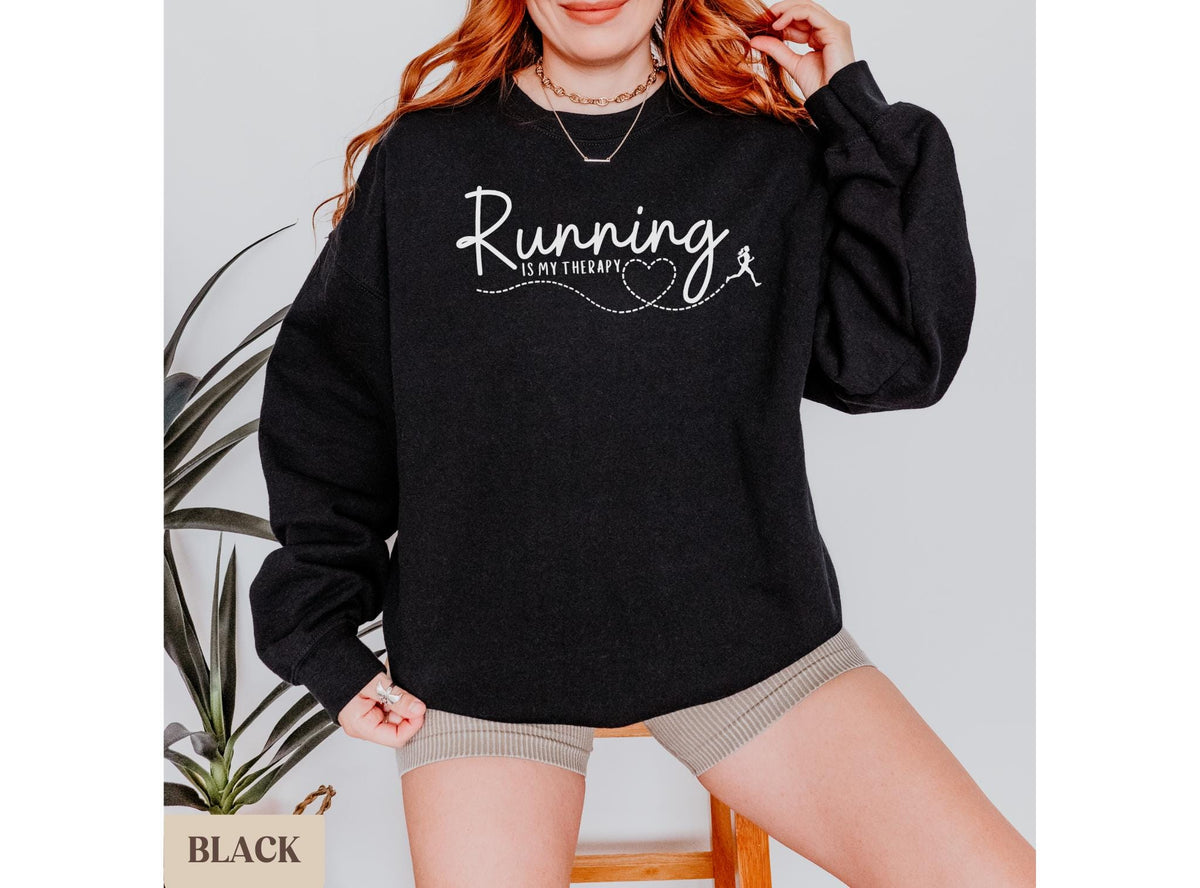 Running Is My Therapy Sweatshirt