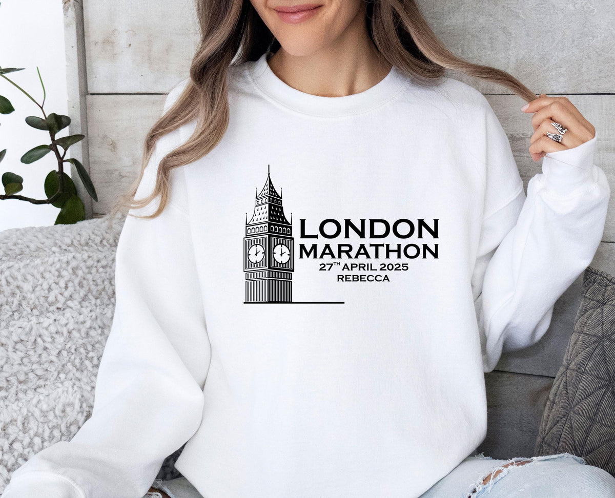 Personalised London Marathon 2025 Sweatshirt