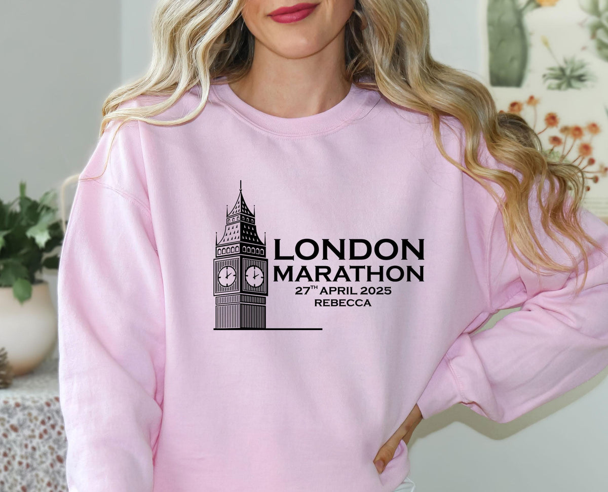 Personalised London Marathon 2025 Sweatshirt