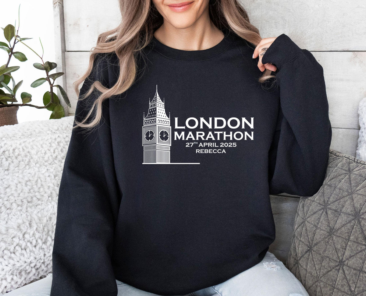 Personalised London Marathon 2025 Sweatshirt