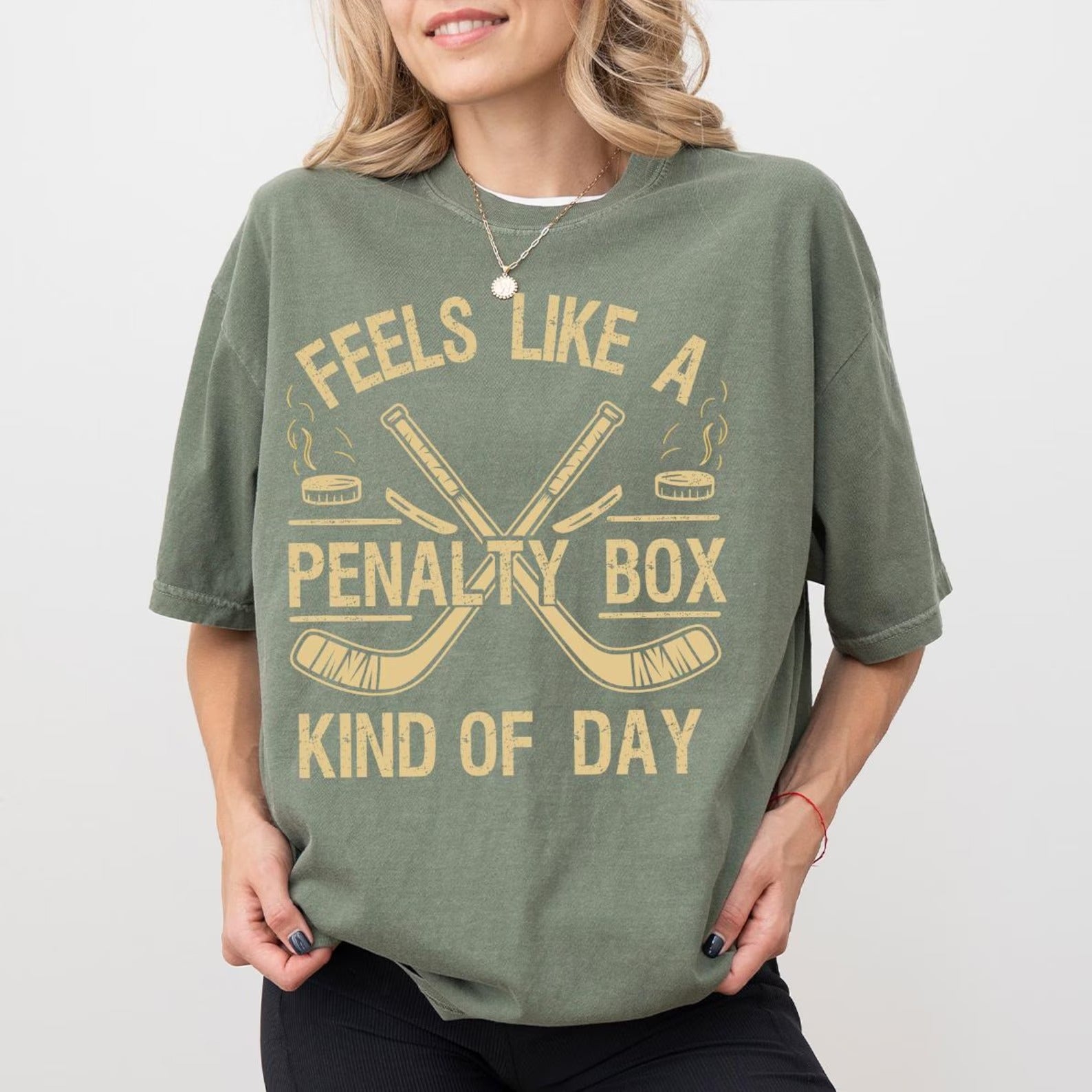 Feels Like A Penalty Box Kind Of Day Ice Hockey T-Shirt