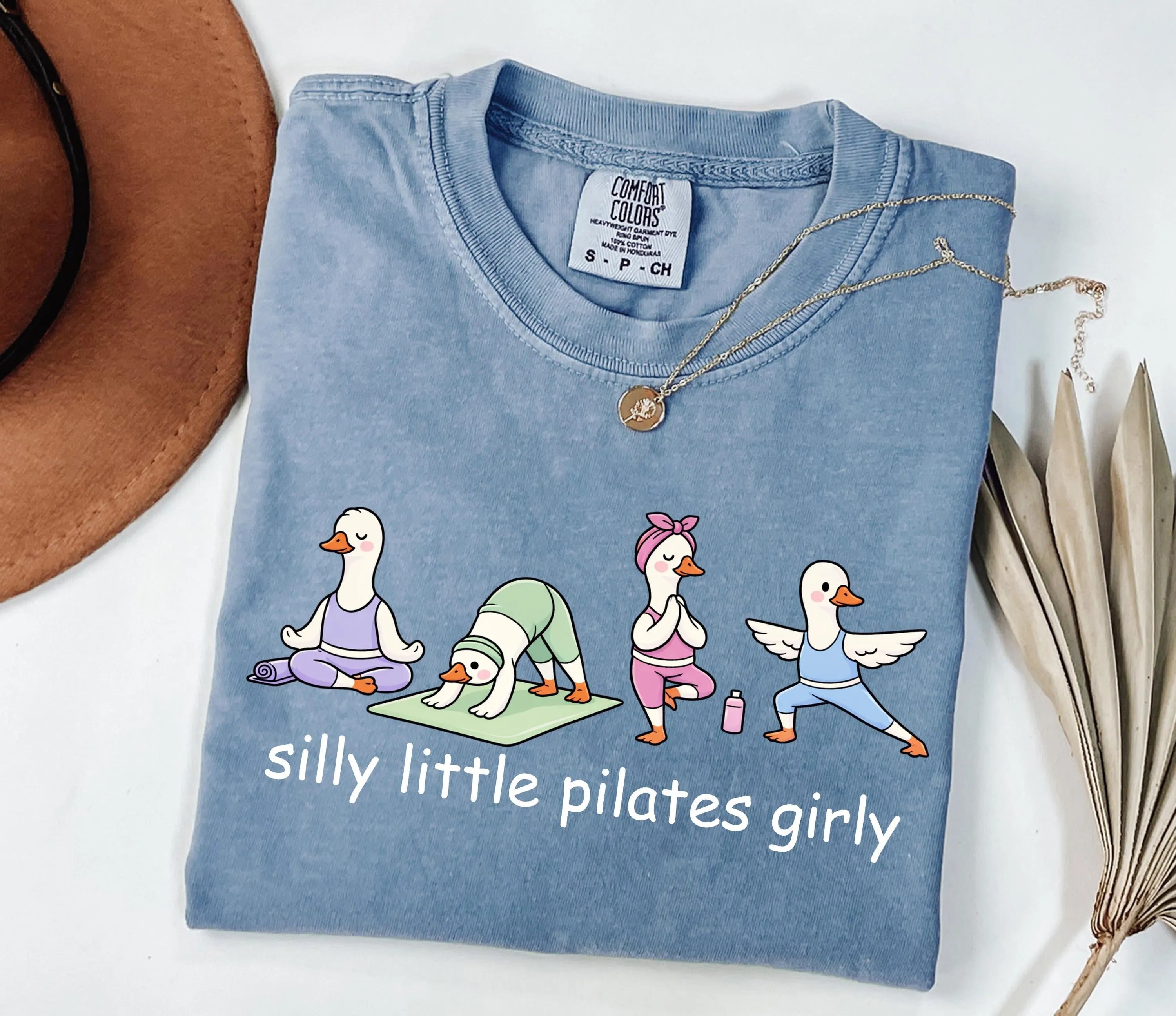 Comfort Colors Silly Little Pilates Girly T-Shirt