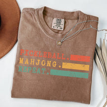 Comfort Colors Pickleball Mahjong Repeat Retro T-Shirt