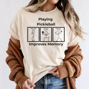 Comfort Colors Playing Improves Memory Funny T-shirt