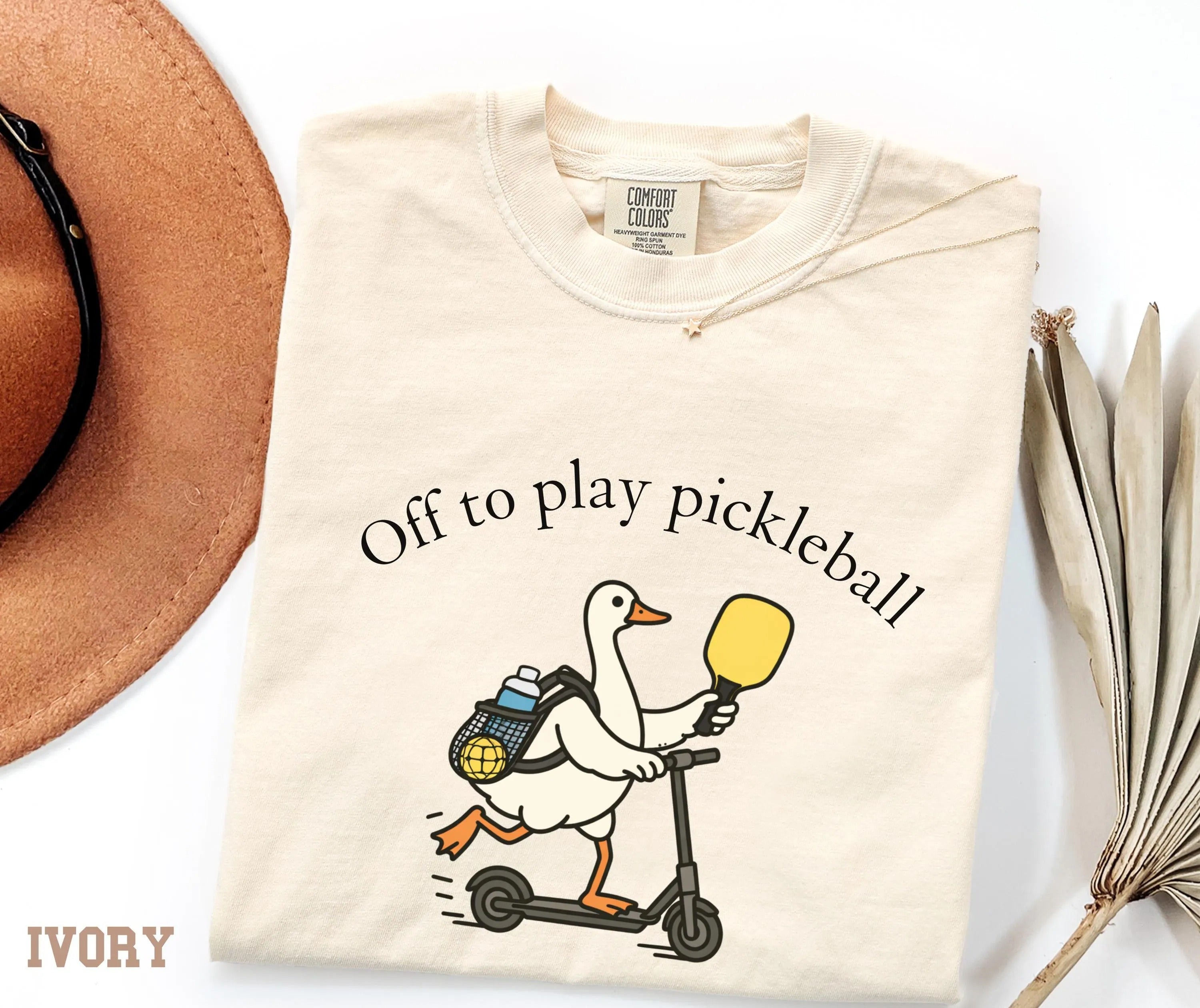 Comfort Colors Off To Play Pickleball Funny Goose Pickleball T-Shirt