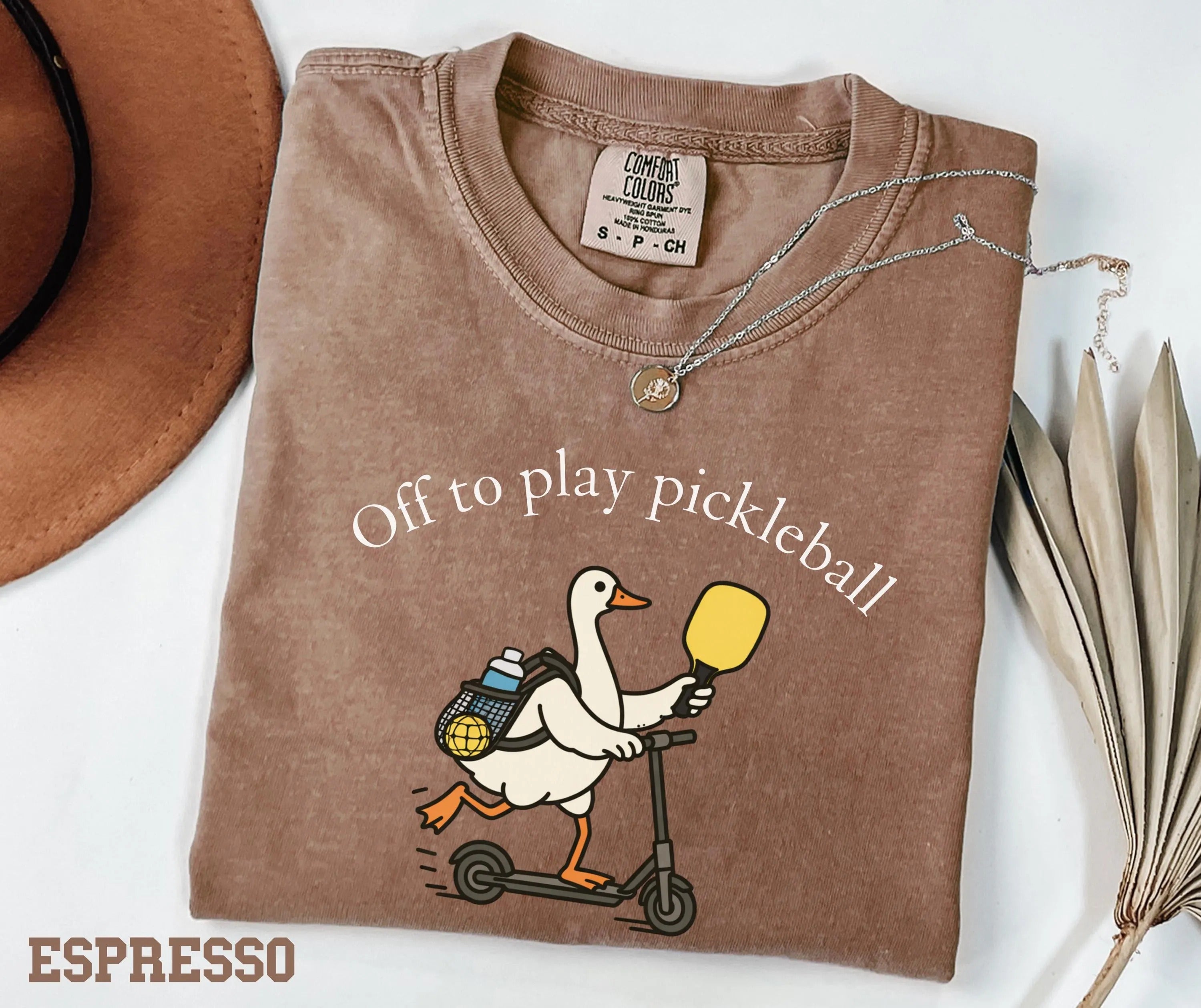 Comfort Colors Off To Play Pickleball Funny Goose Pickleball T-Shirt