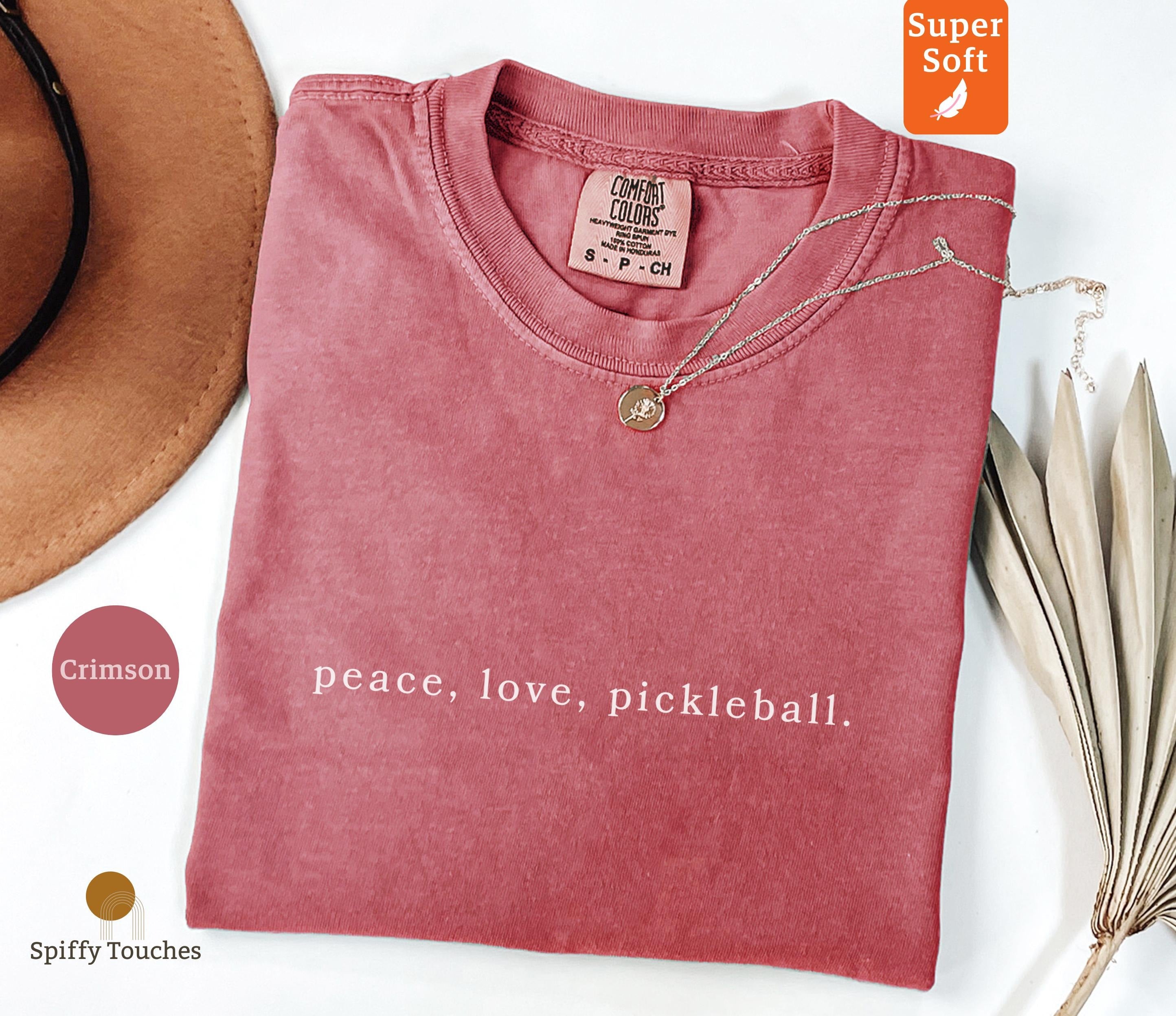 Comfort Colors Peace Love Pickleball T-shirt