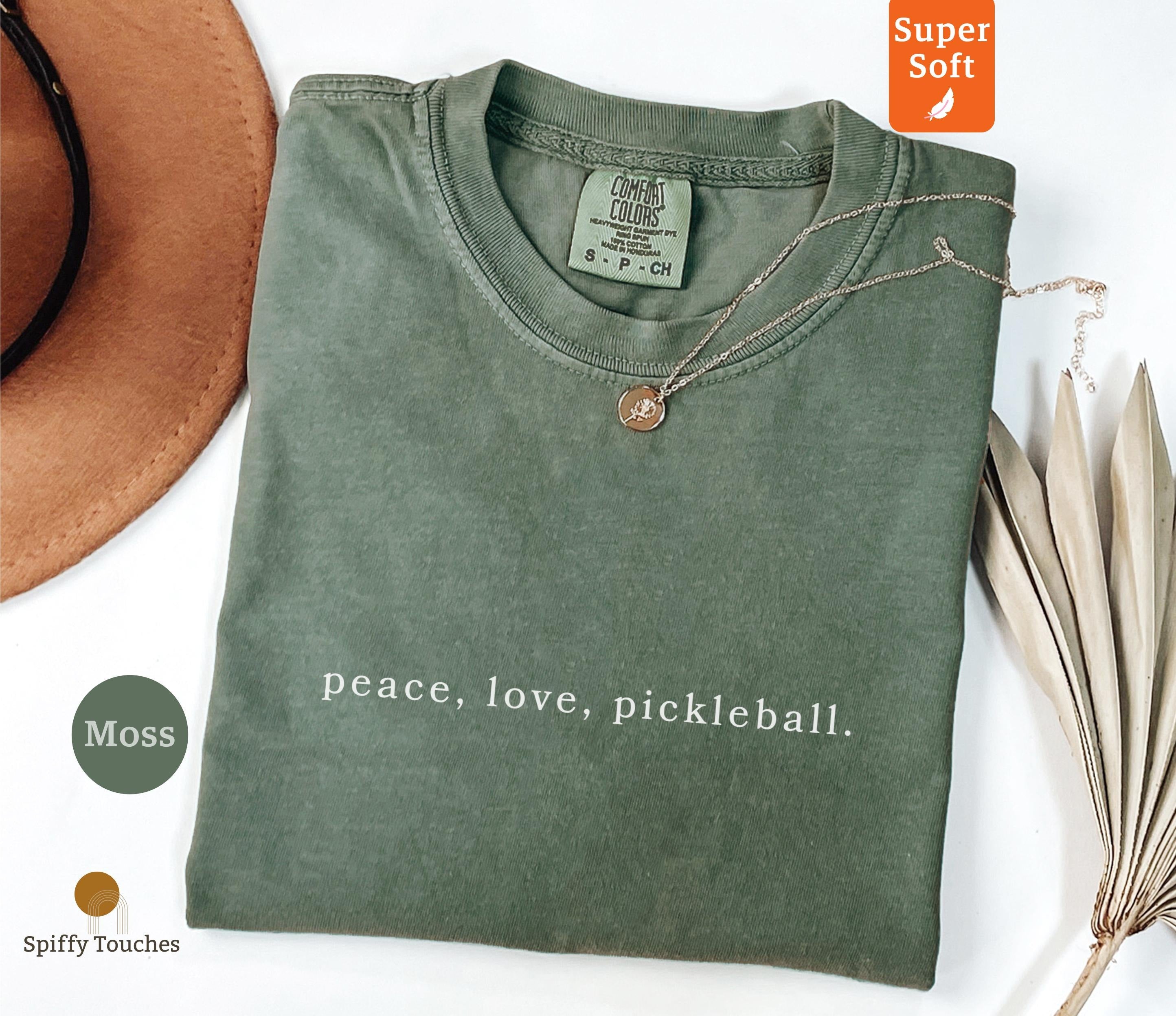Comfort Colors Peace Love Pickleball T-shirt