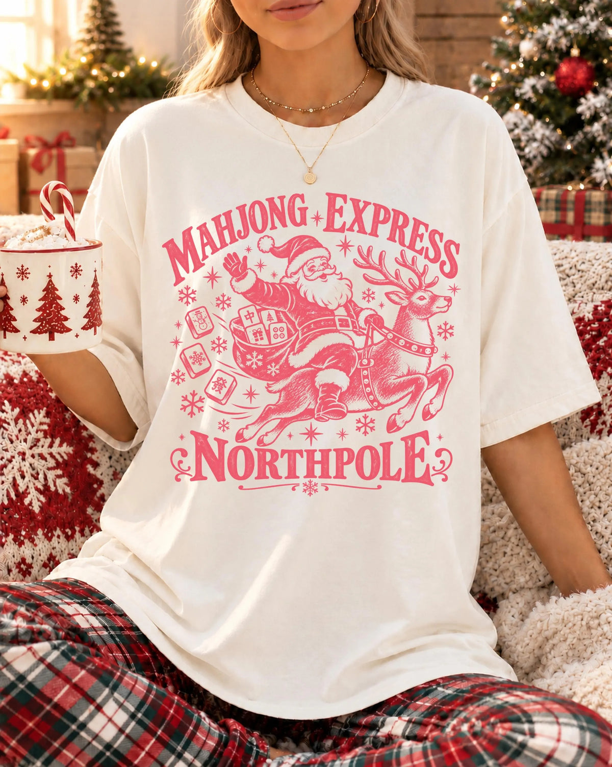 Comfort Colors Mahjong Express Christmas T-Shirt