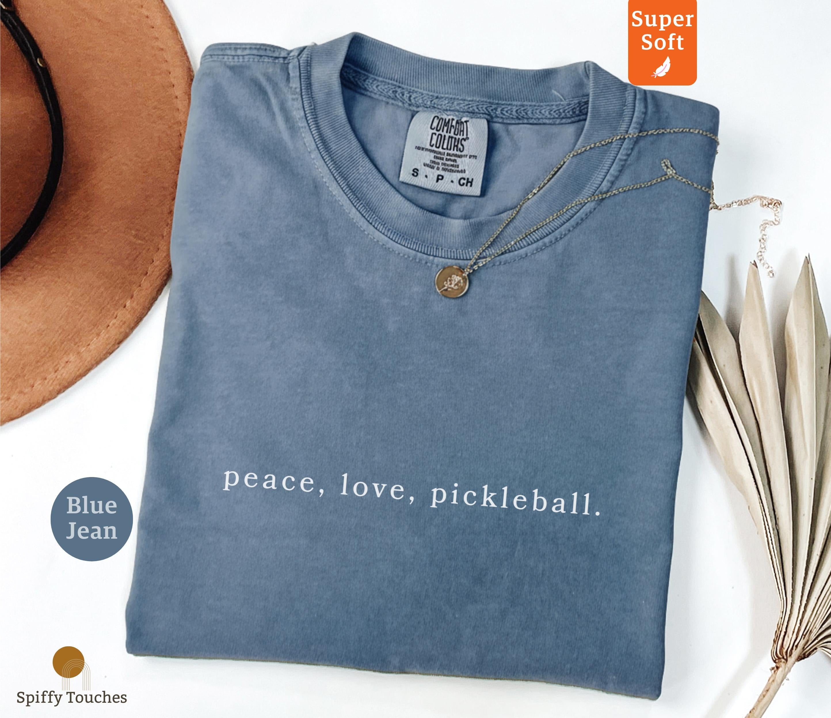 Comfort Colors Peace Love Pickleball T-shirt