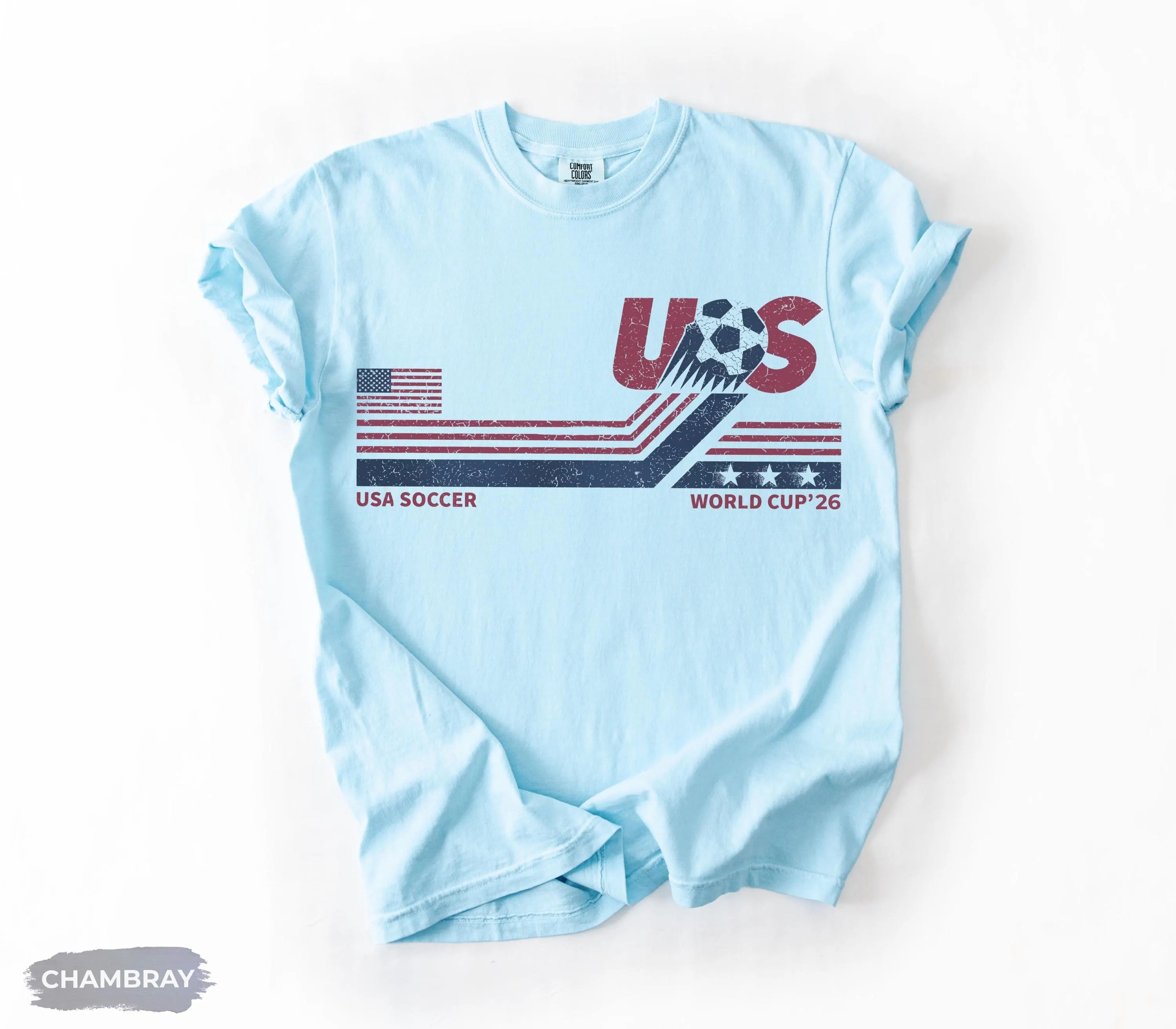 USA Soccer World Vintage Comfort Color T-shirt