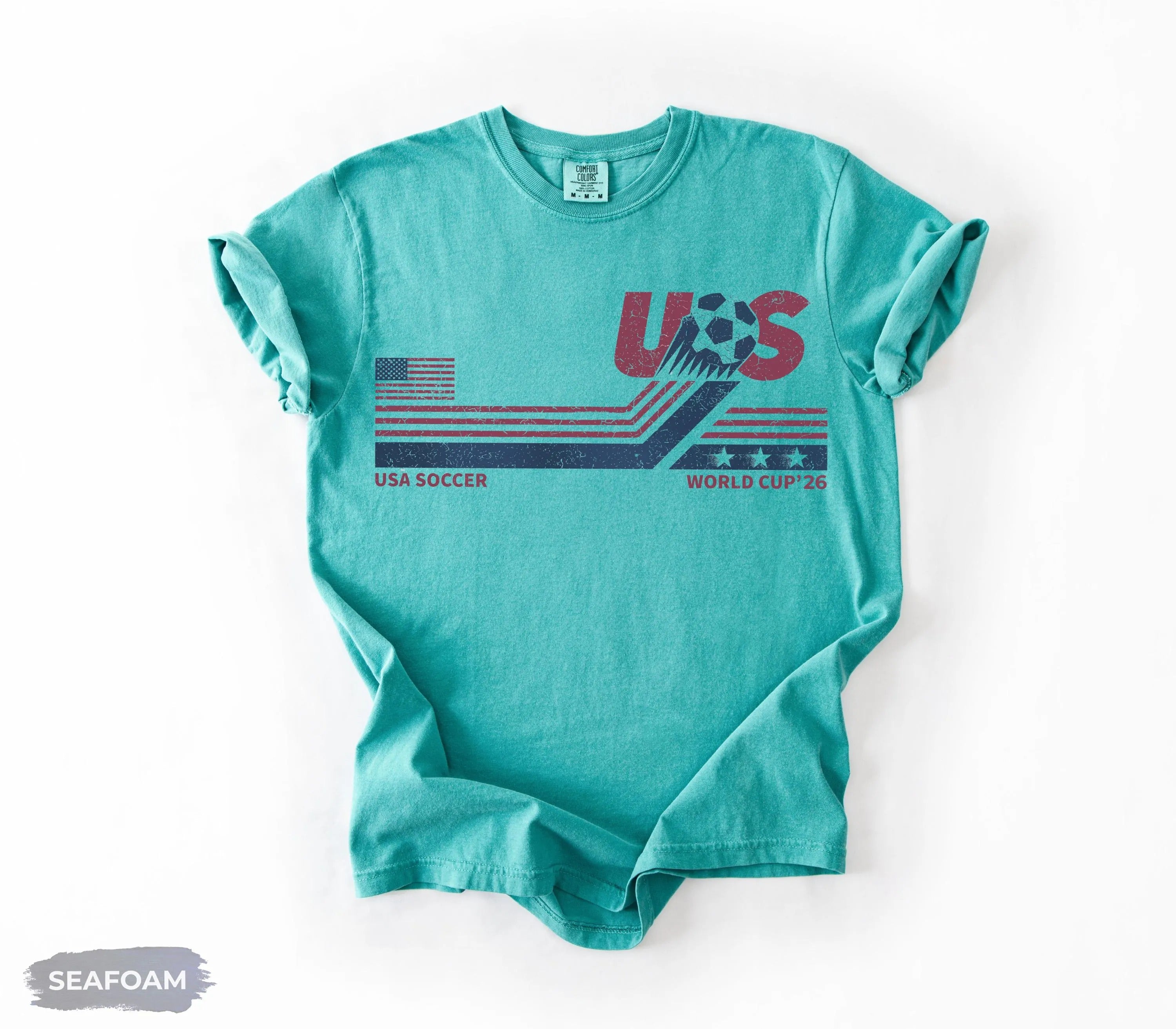 USA Soccer World Vintage Comfort Color T-shirt