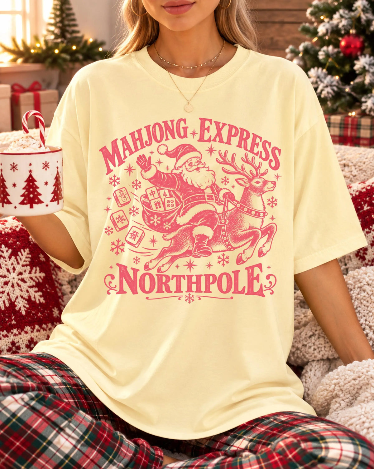 Comfort Colors Mahjong Express Christmas T-Shirt