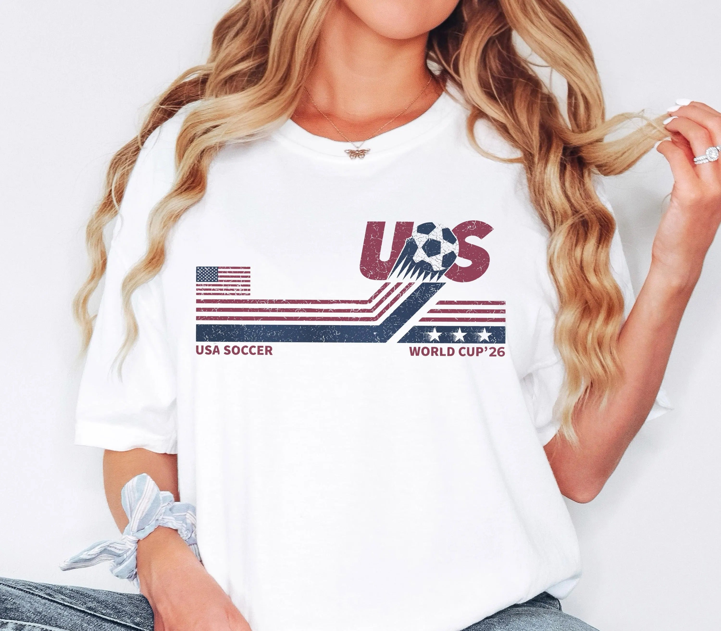 USA Soccer World Vintage Comfort Color T-shirt