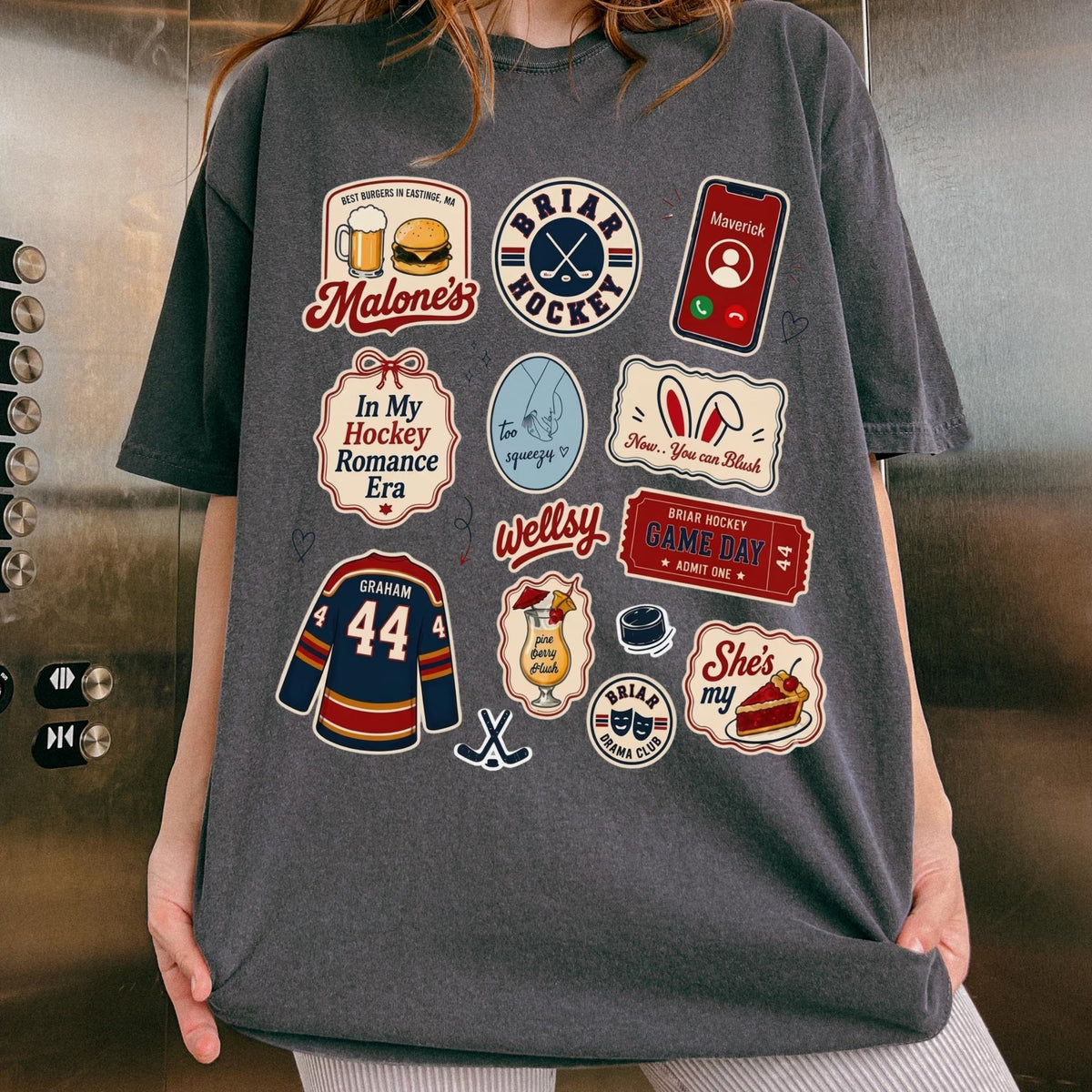 Comfort Colors Briar Hockey Shirt, Off-Campus£¬Campus Hockey, BookTok Romance T-Shirt