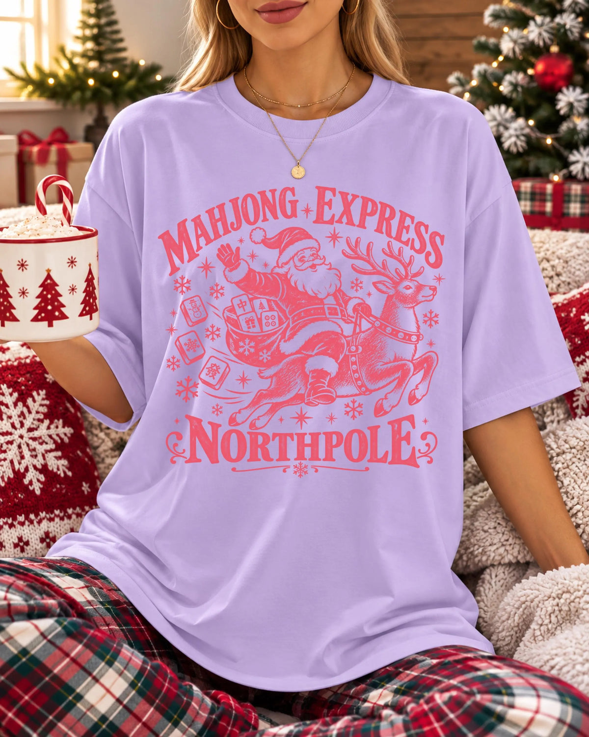 Comfort Colors Mahjong Express Christmas T-Shirt