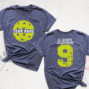 Pickleball Game Day T-shirt,Personalized Name and Number Pickleball Team