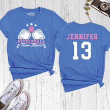 Pickleball Game Day T-shirt,Personalized Name Number Pickleball Group
