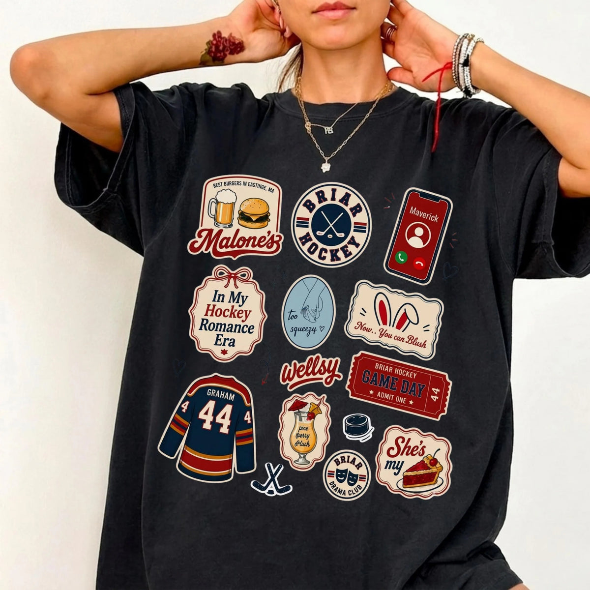 Comfort Colors Briar Hockey Shirt, Off-Campus£¬Campus Hockey, BookTok Romance T-Shirt