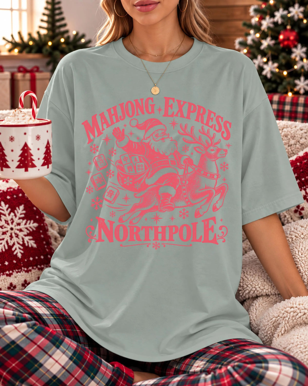 Comfort Colors Mahjong Express Christmas T-Shirt