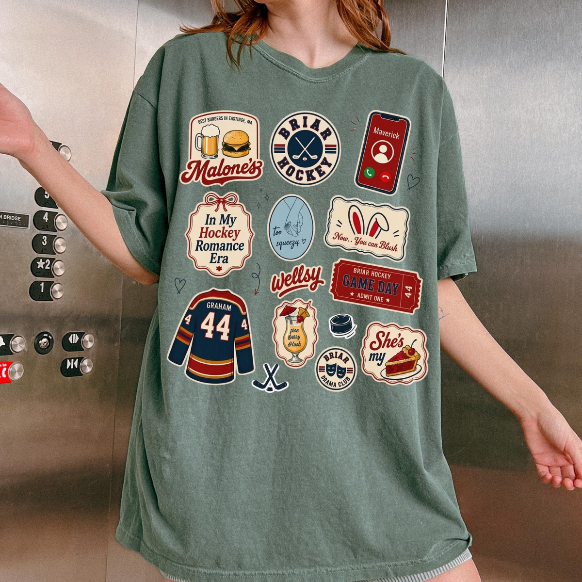 Comfort Colors Briar Hockey Shirt, Off-Campus£¬Campus Hockey, BookTok Romance T-Shirt