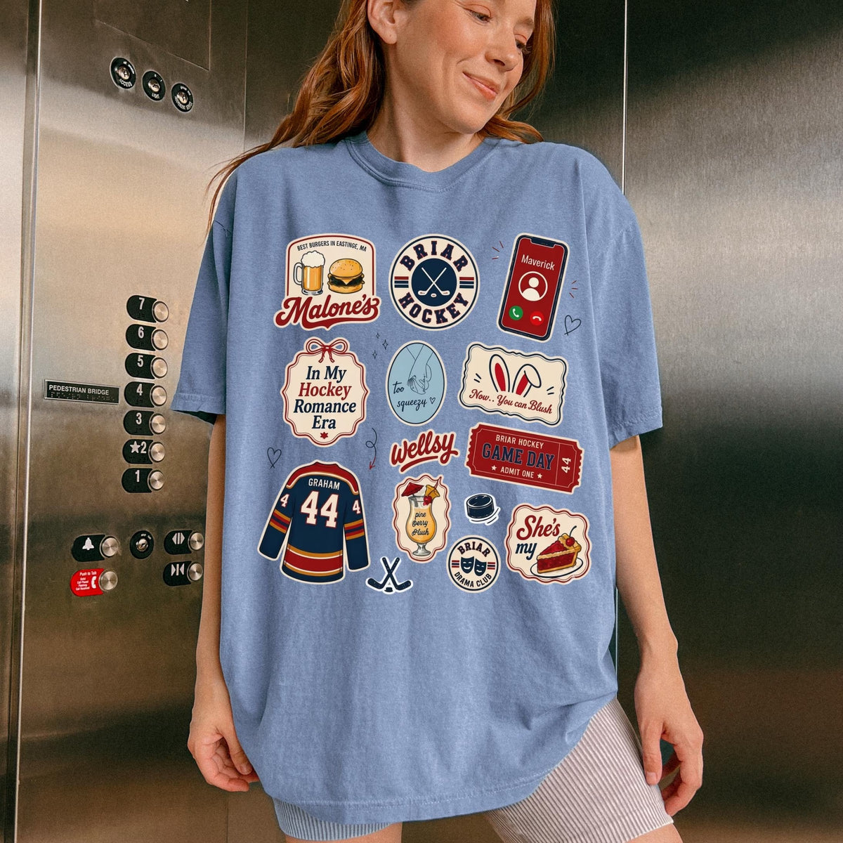 Comfort Colors Briar Hockey Shirt, Off-Campus£¬Campus Hockey, BookTok Romance T-Shirt