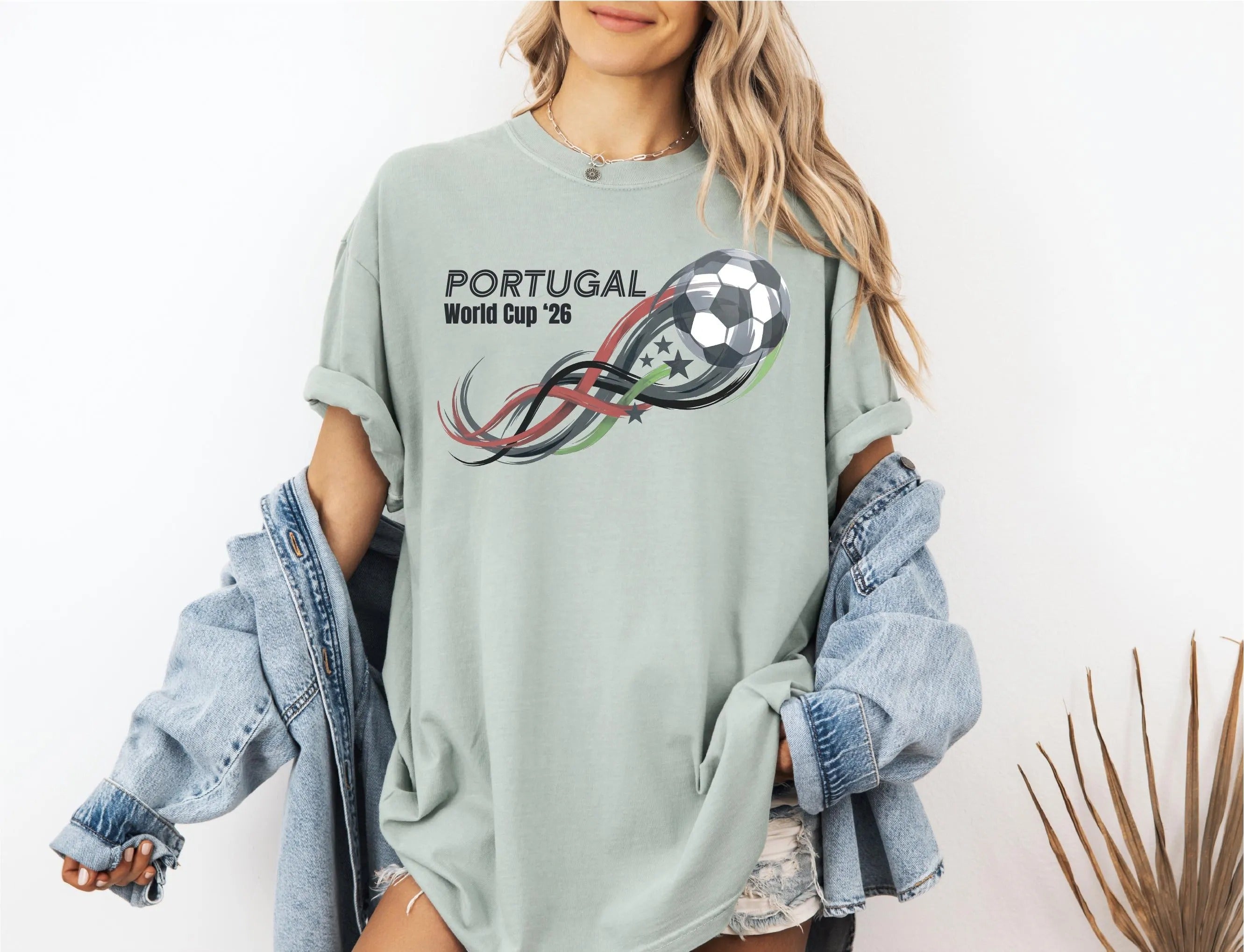 Comfort ColorsSoccer Cup Shirt, USA Argentina Germany Portugal Soccer , Football Fan , Game Day  T-shirt（副本）