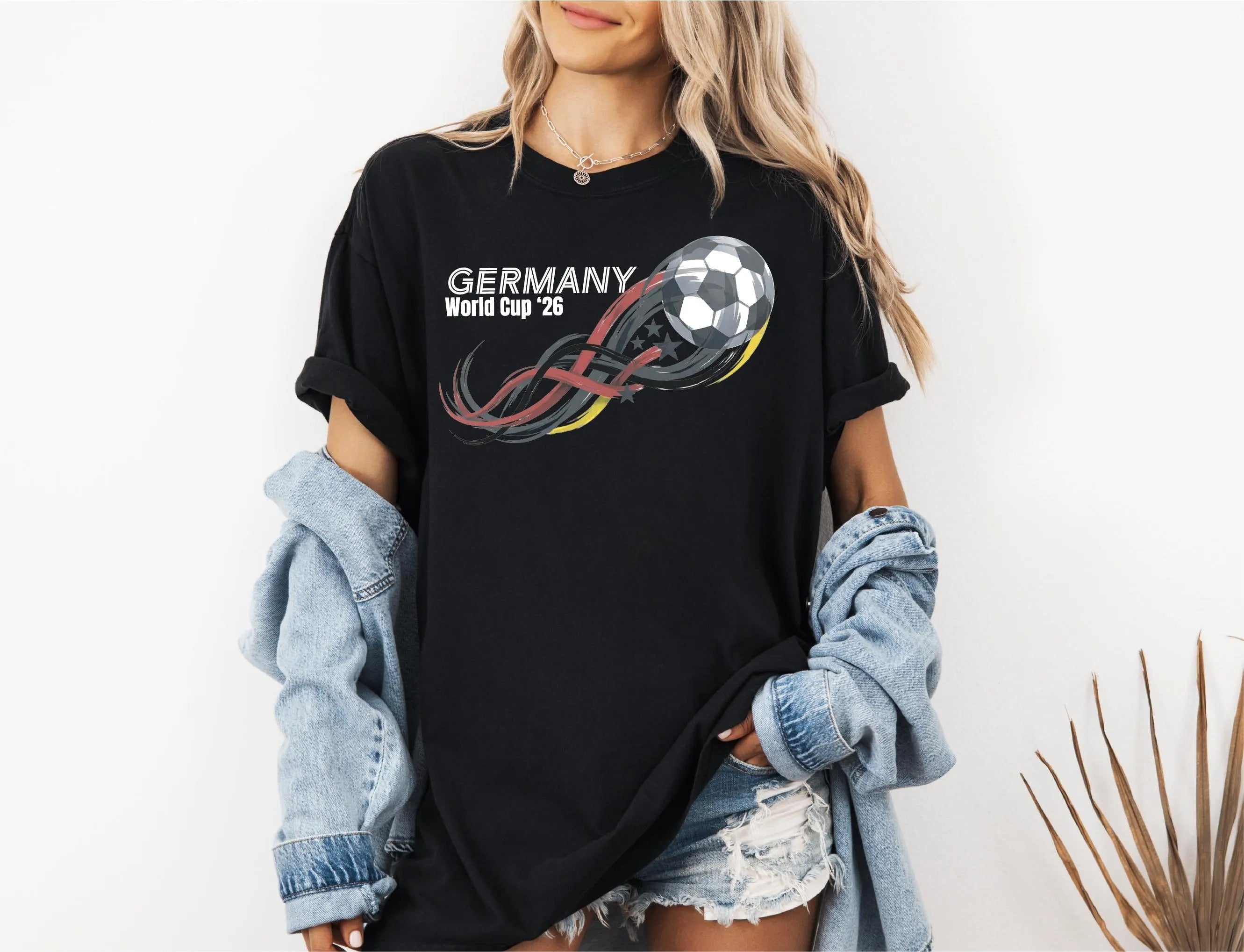 Comfort ColorsSoccer Cup Shirt, USA Argentina Germany Portugal Soccer , Football Fan , Game Day  T-shirt（副本）