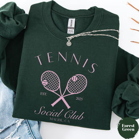 Personalized Tennis Social Club Sweatshirt