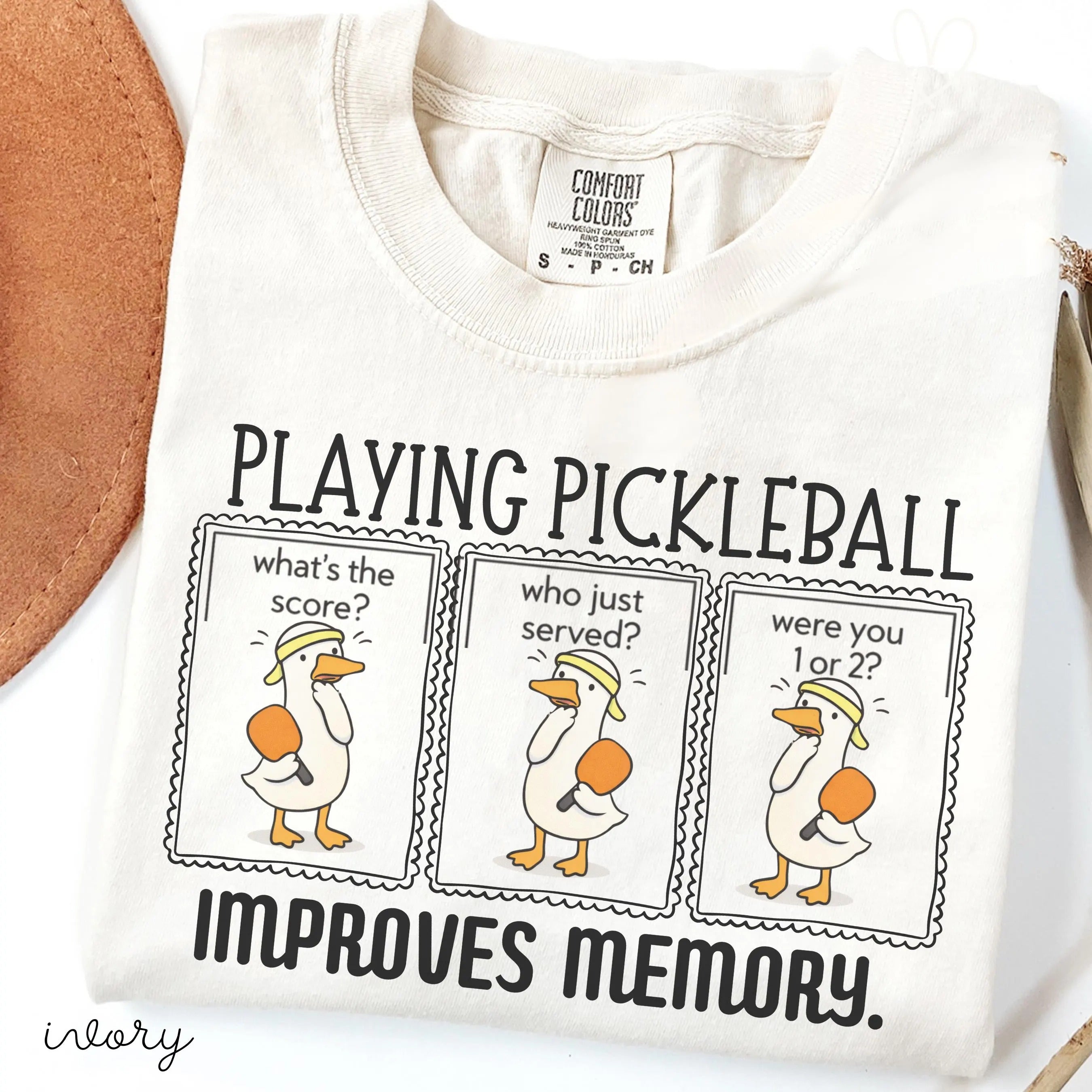Comfort Colors Playing Pickleball Improves Memory T-shirt
