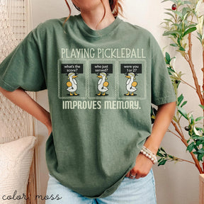 Comfort Colors Playing Pickleball Improves Memory T-shirt
