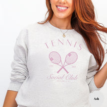 Personalized Tennis Social Club Sweatshirt