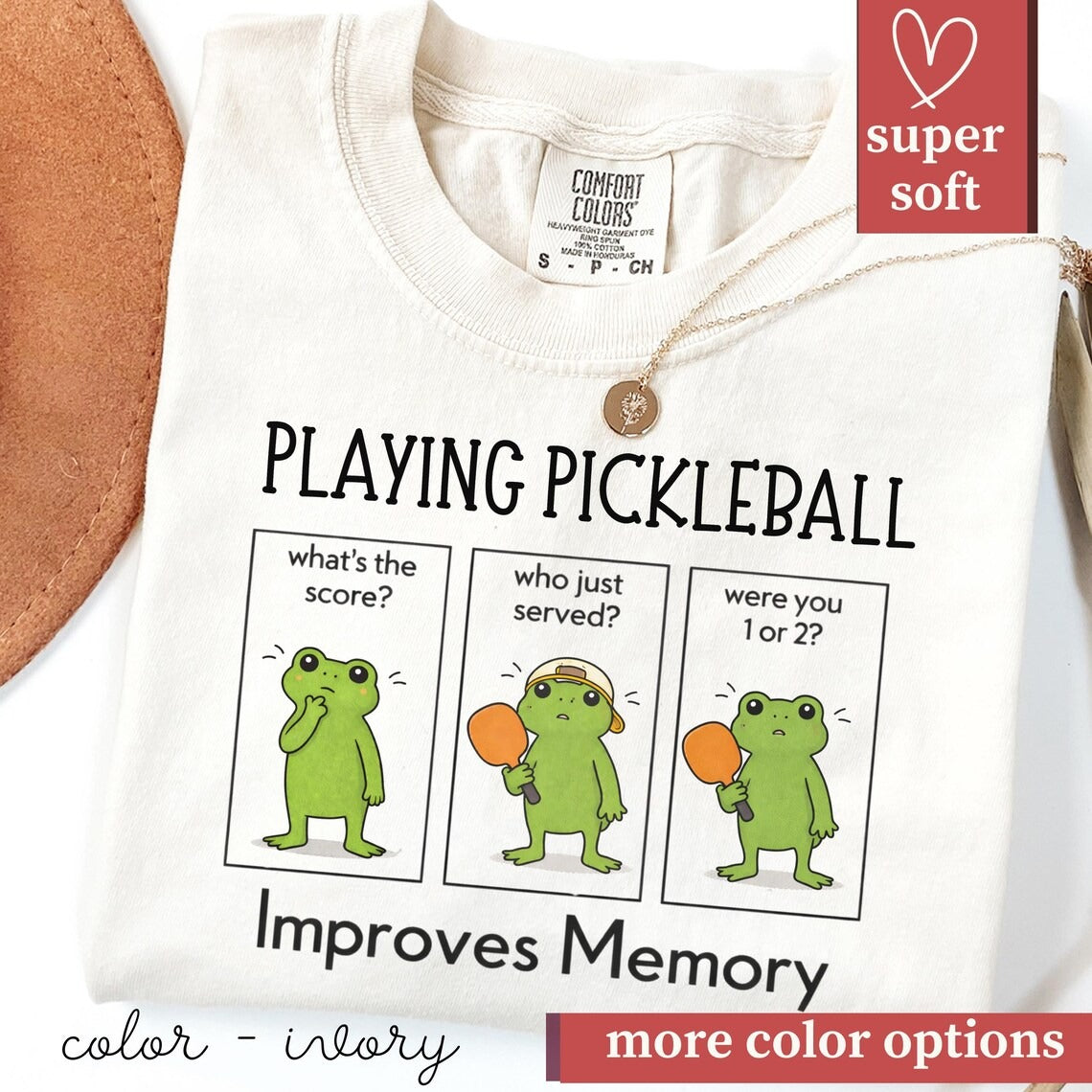 Comfort Colors Playing Pickleball Improves Memory T-shirt
