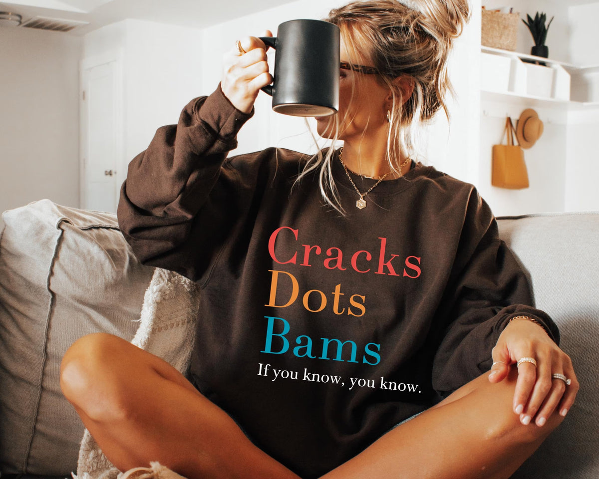 Cracks Dots Bams Sweatshirt