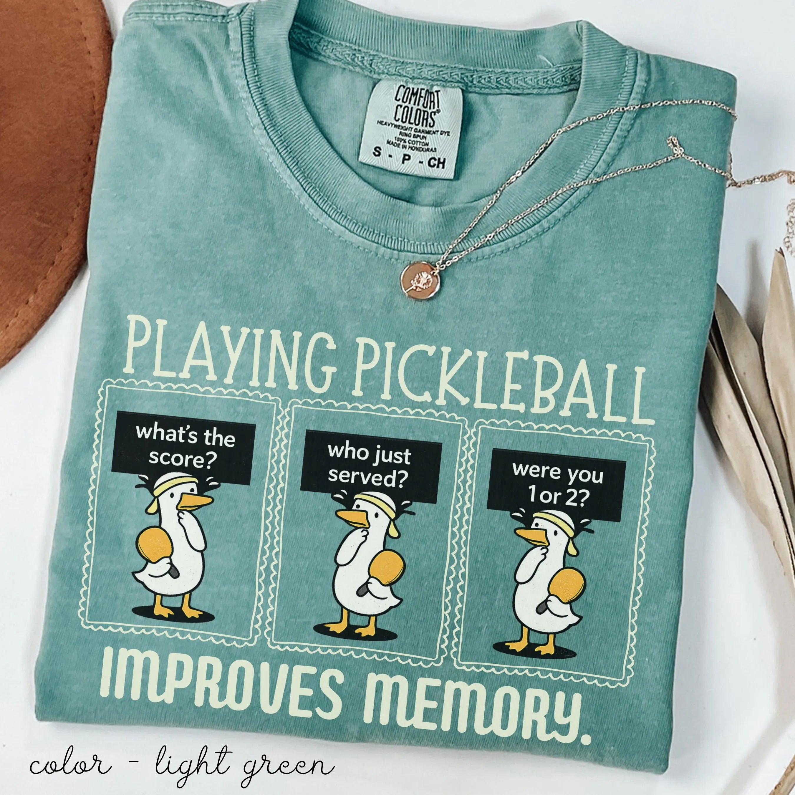 Comfort Colors Playing Pickleball Improves Memory T-shirt