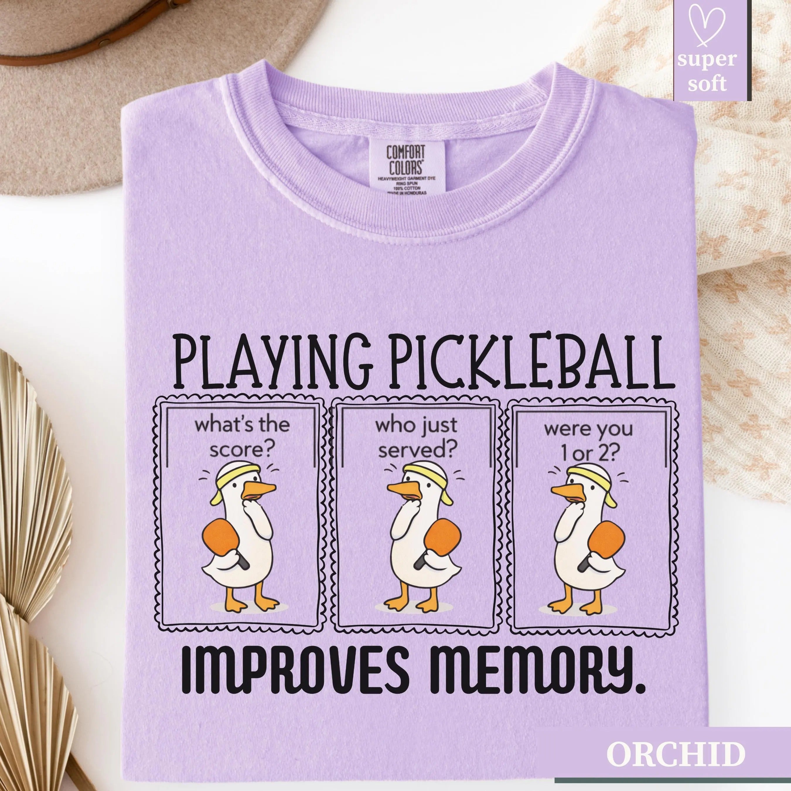Comfort Colors Playing Pickleball Improves Memory T-shirt
