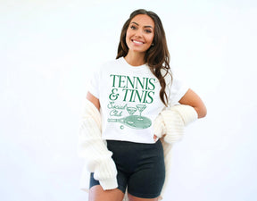 Comfort Colors Tennis and Tinis Social Club T-Shirt