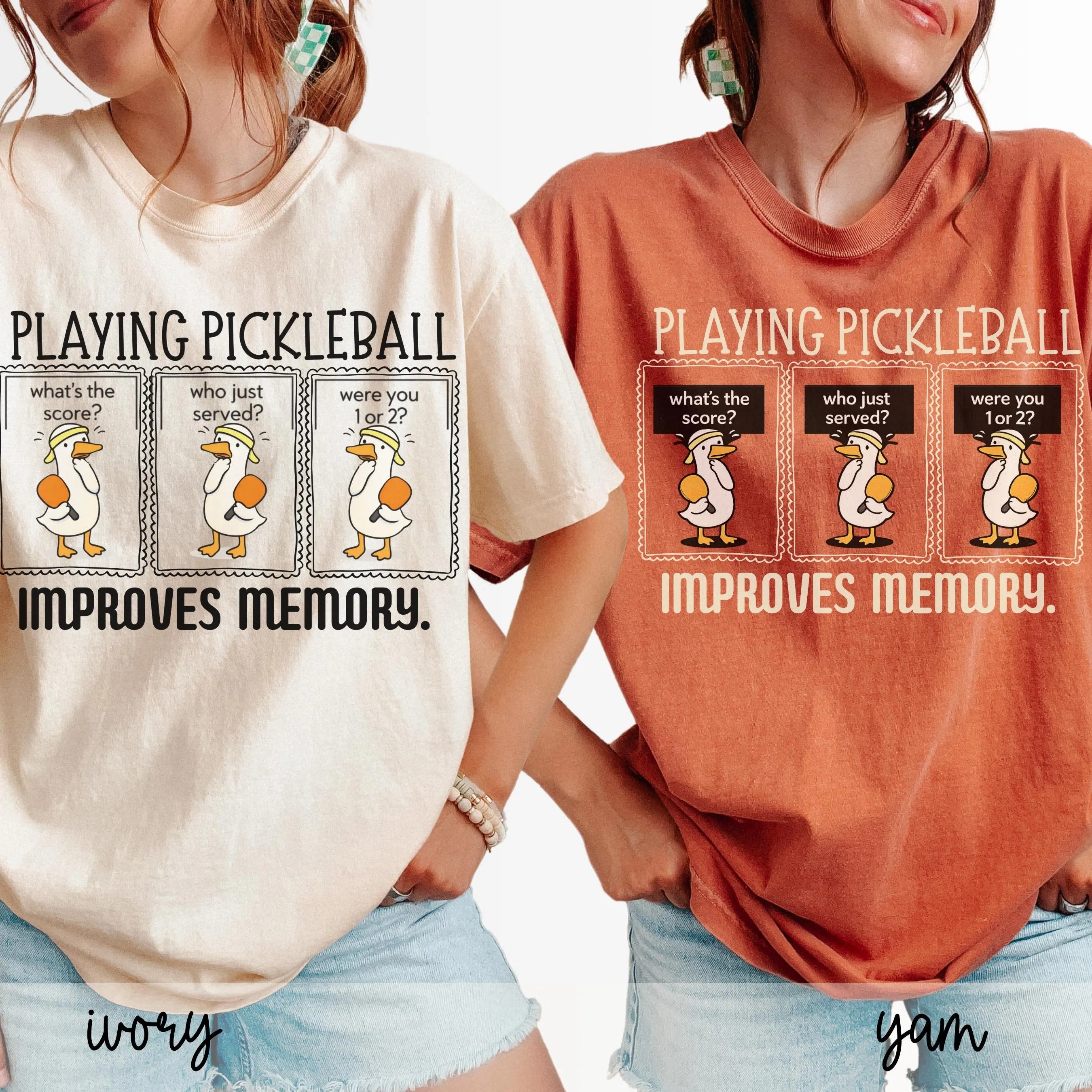 Comfort Colors Playing Pickleball Improves Memory T-shirt