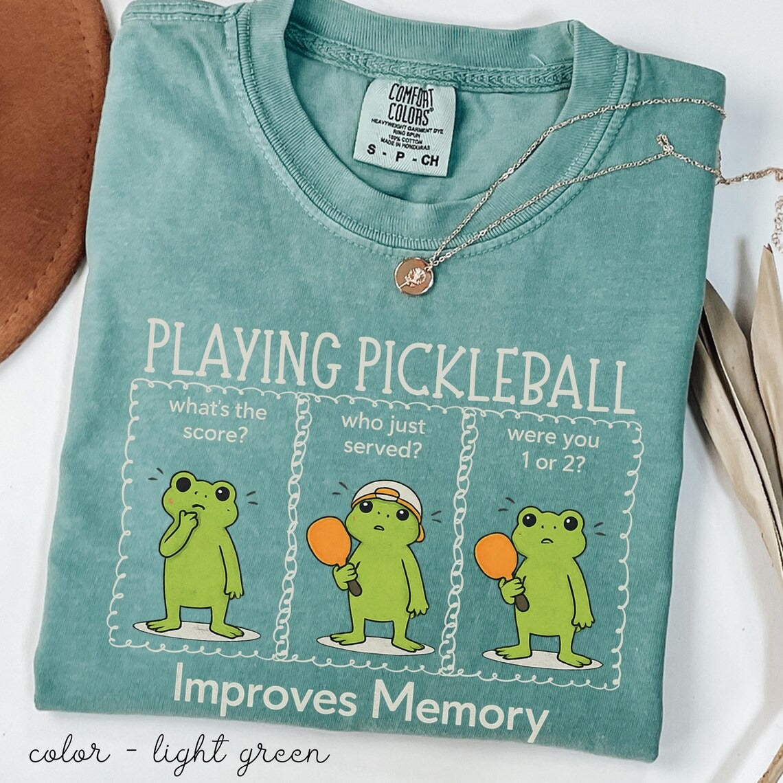 Comfort Colors Playing Pickleball Improves Memory T-shirt