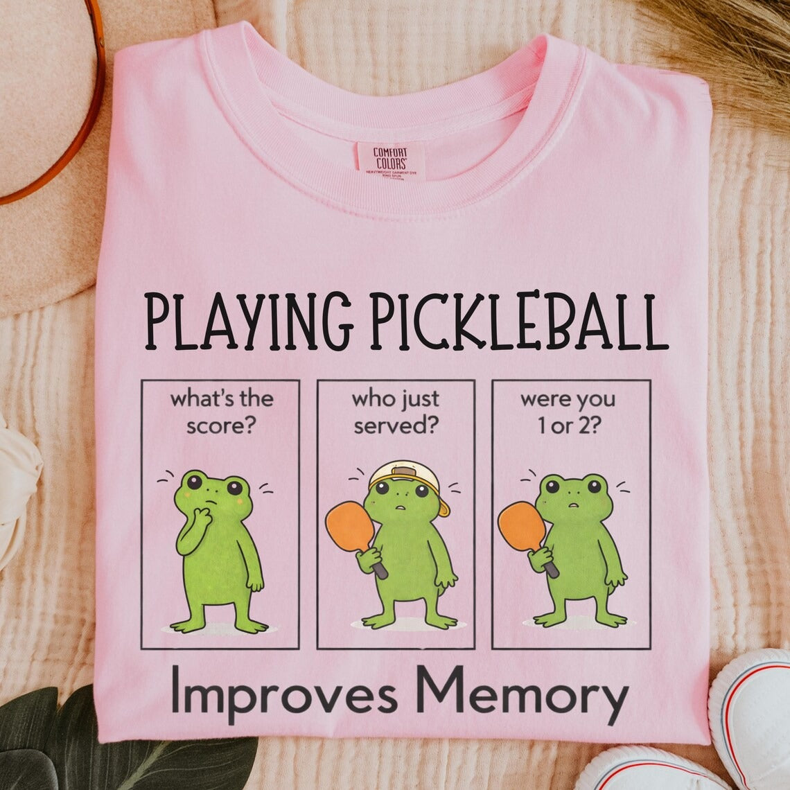 Comfort Colors Playing Pickleball Improves Memory T-shirt
