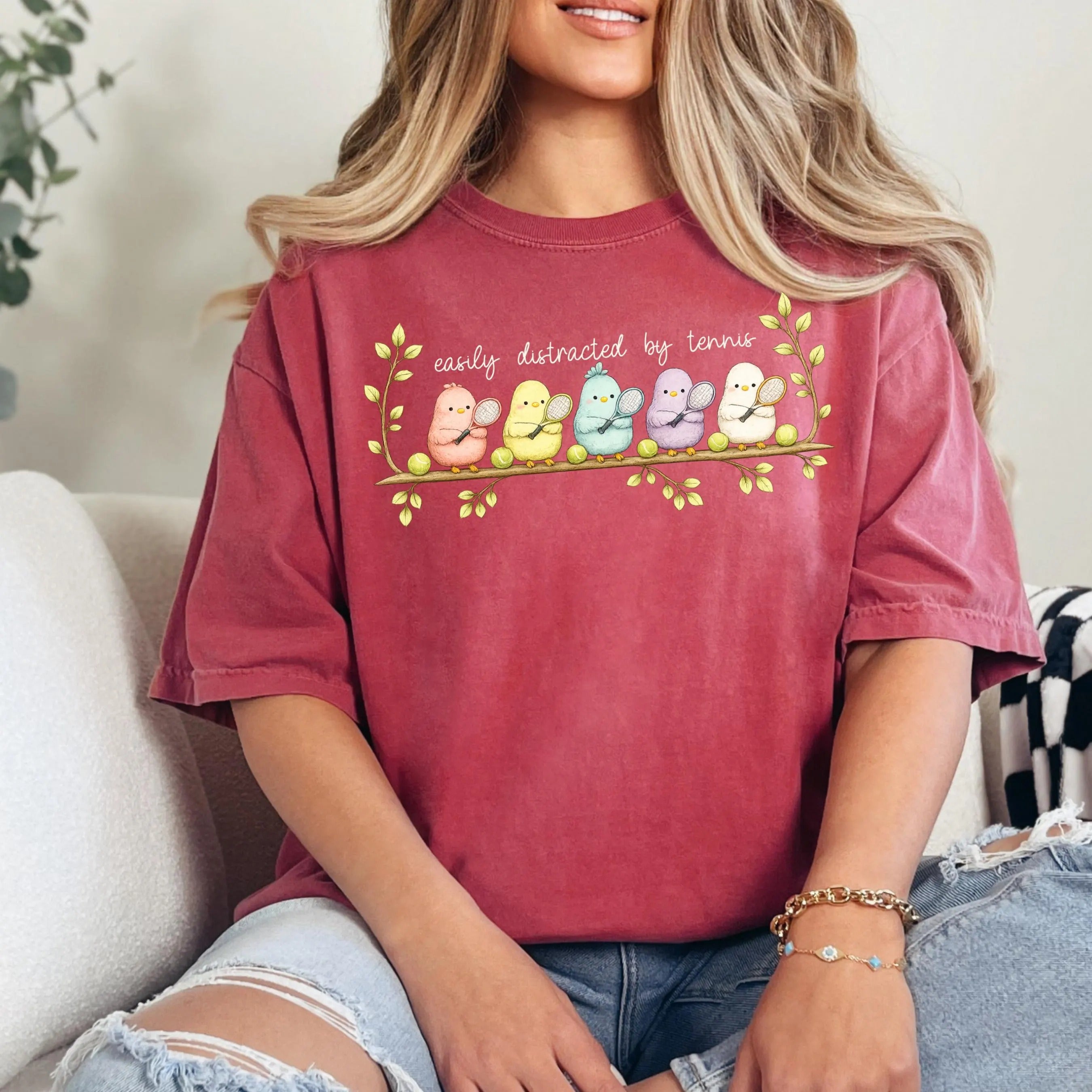 For the girlies who are easily distracted by tennis T-Shirt