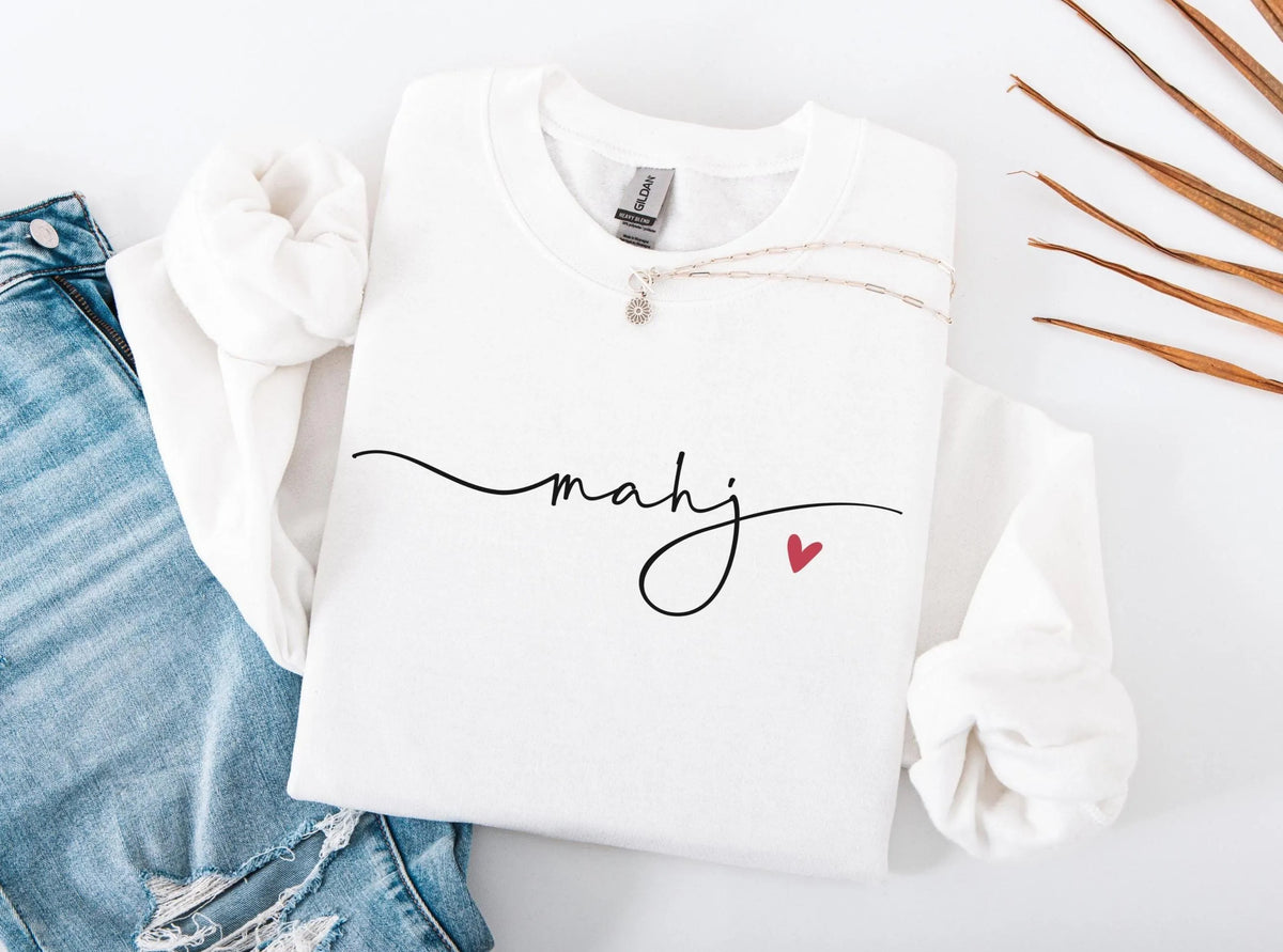 Cute Minimalistic Mahjong Sweatshirt