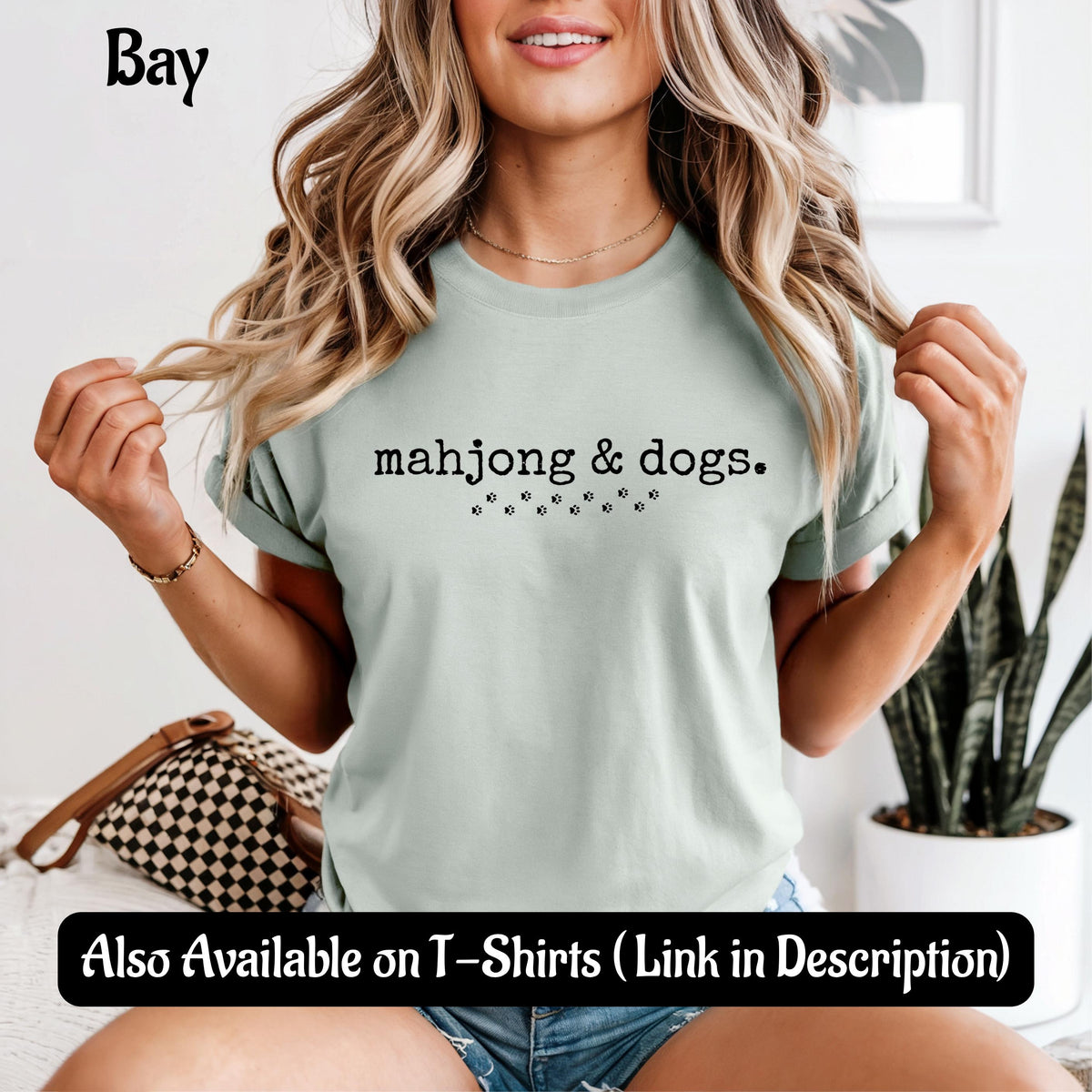 Comfort Colors Mahjong and Dogs T-Shirt