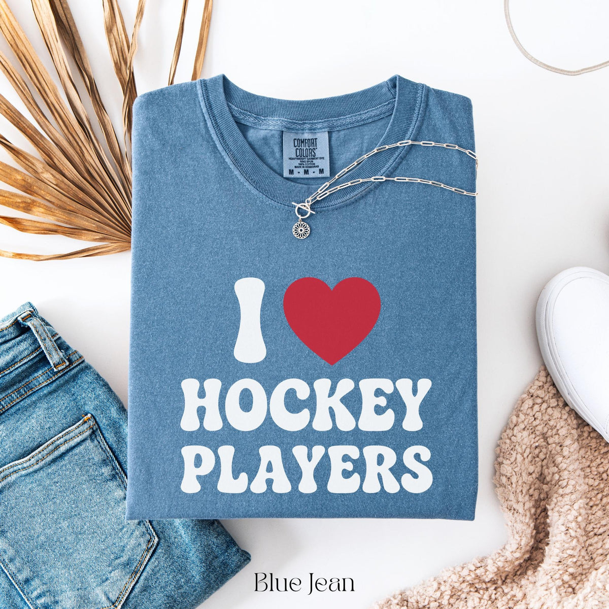 Comfort Colors I Love Hockey Players T-shirt