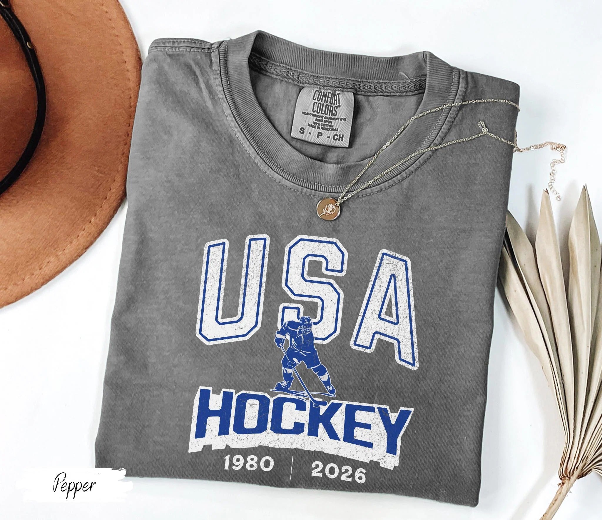 Comfort Colors USA Hockey 1982|2026 T-shirt