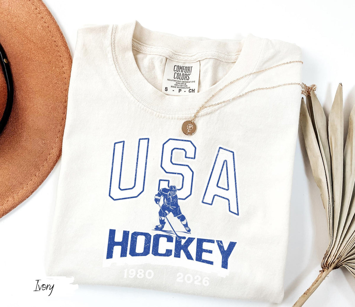 Comfort Colors USA Hockey 1982|2026 T-shirt
