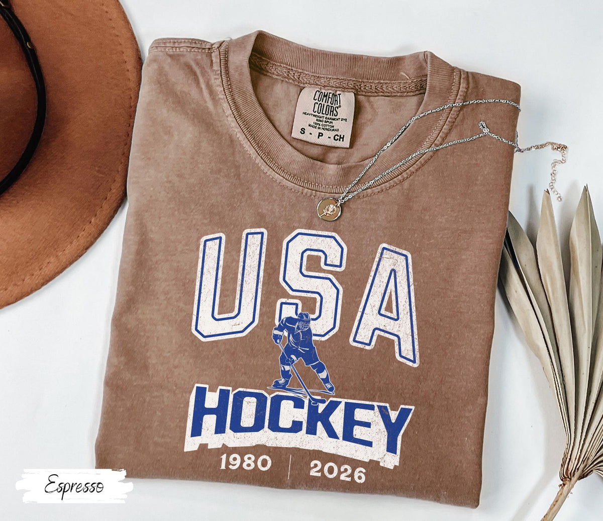 Comfort Colors USA Hockey 1982|2026 T-shirt
