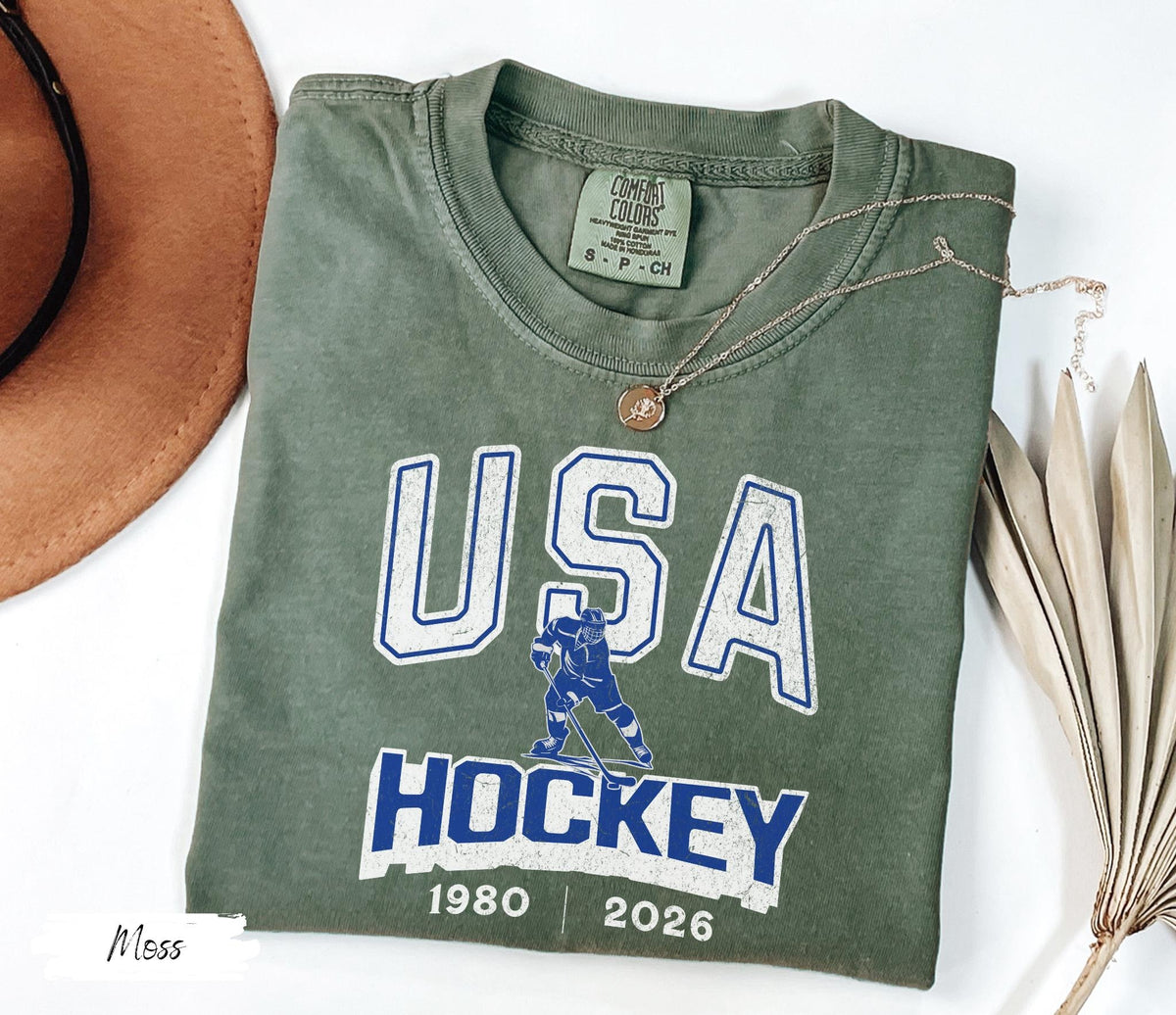 Comfort Colors USA Hockey 1982|2026 T-shirt