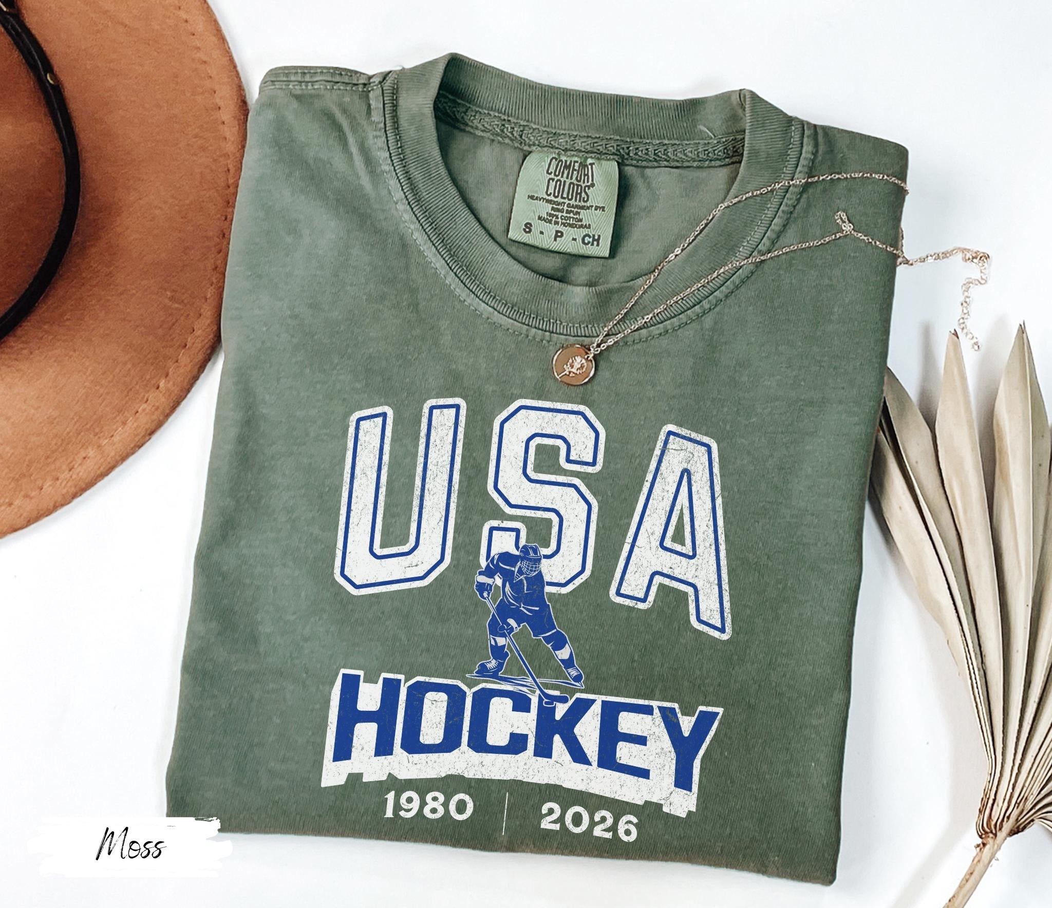 Comfort Colors USA Hockey 1982|2026 T-shirt